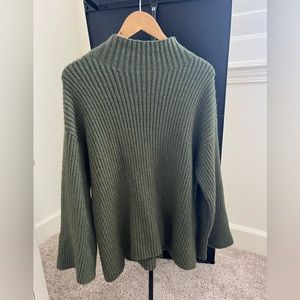 Pink blush ribbed mock sweater